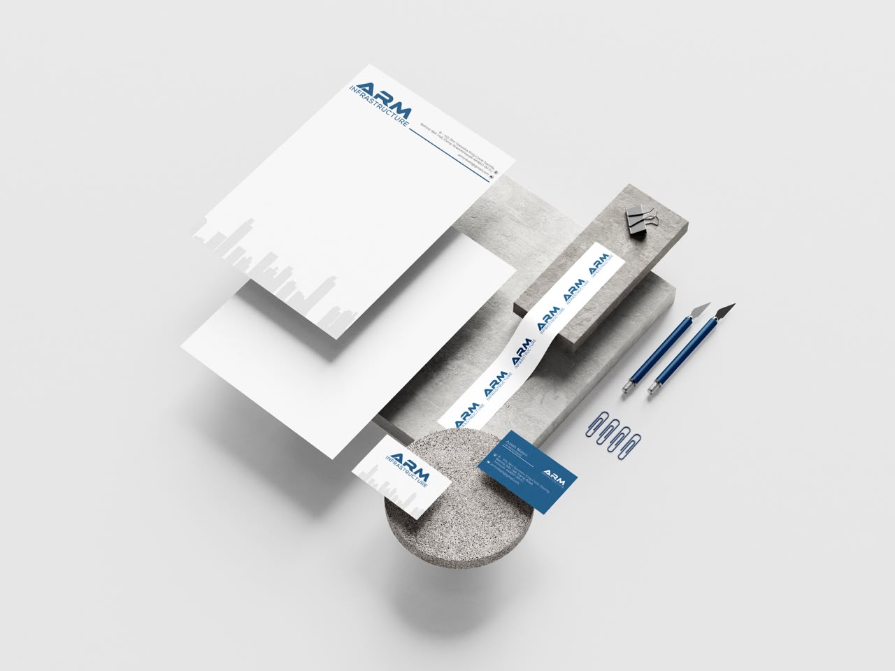 ARM Infrastructure — Brand Stationery Design — detail 2