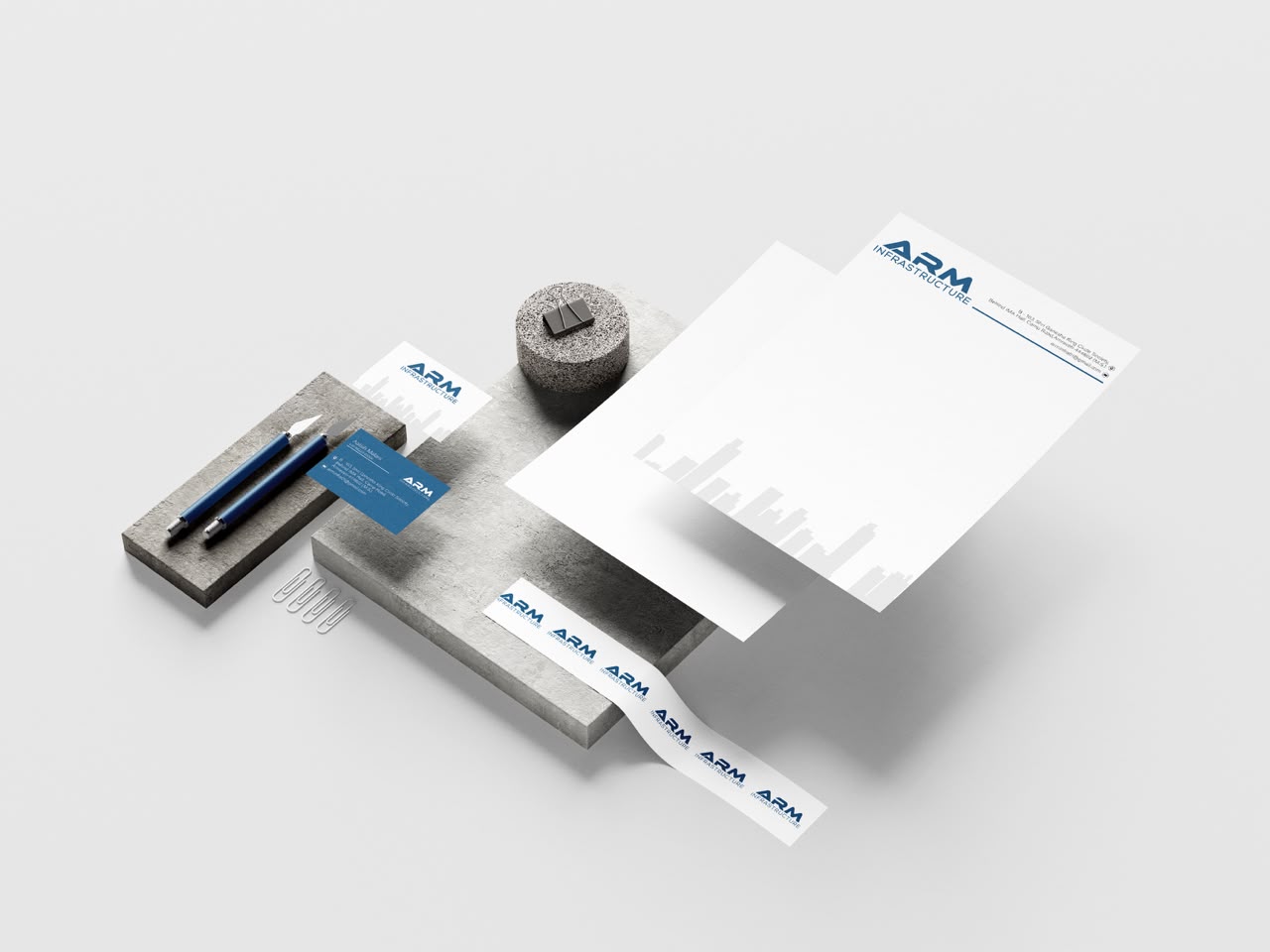 ARM Infrastructure — Brand Stationery Design