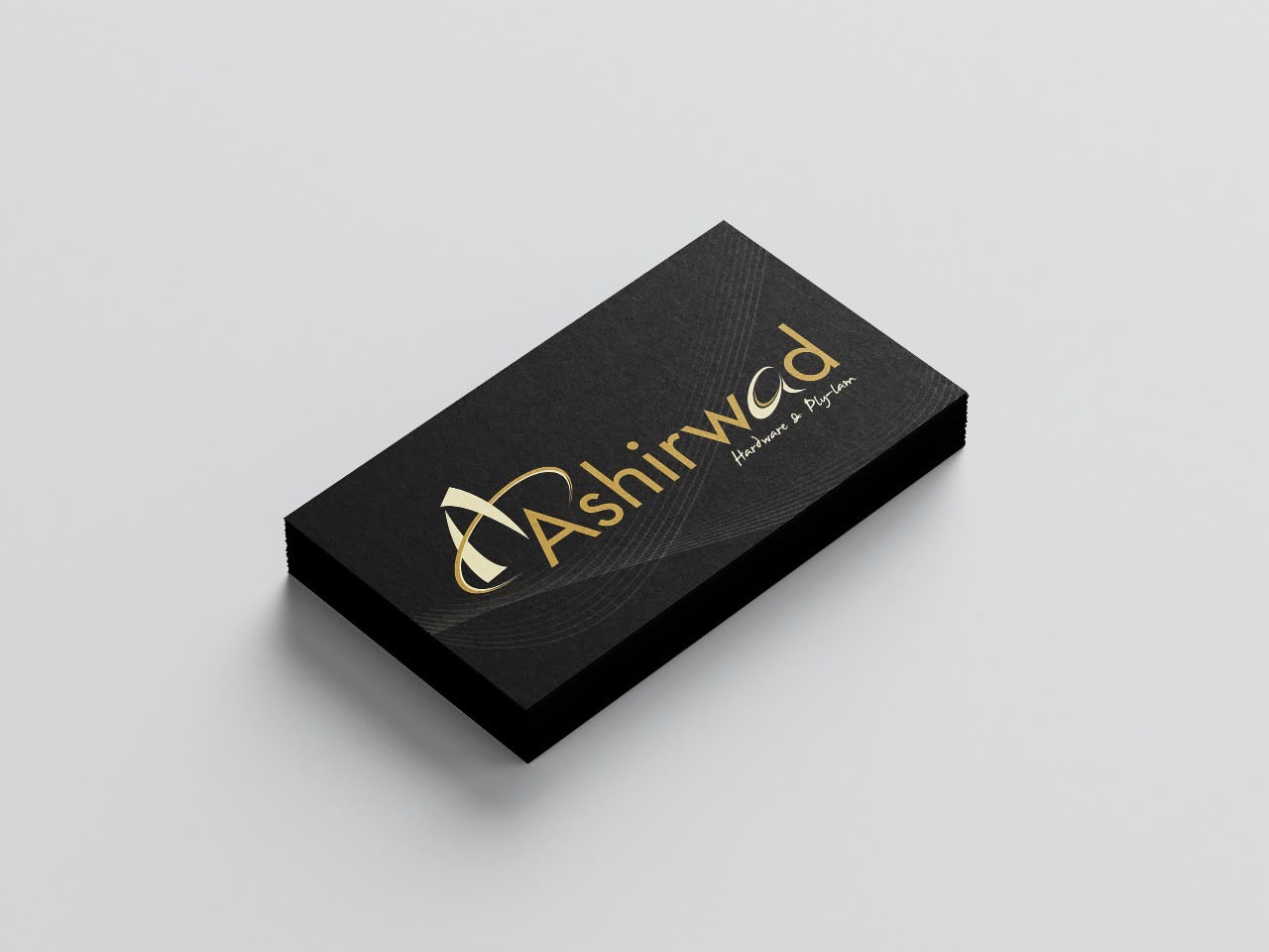 Ashirwad Hardware — Business Card Design