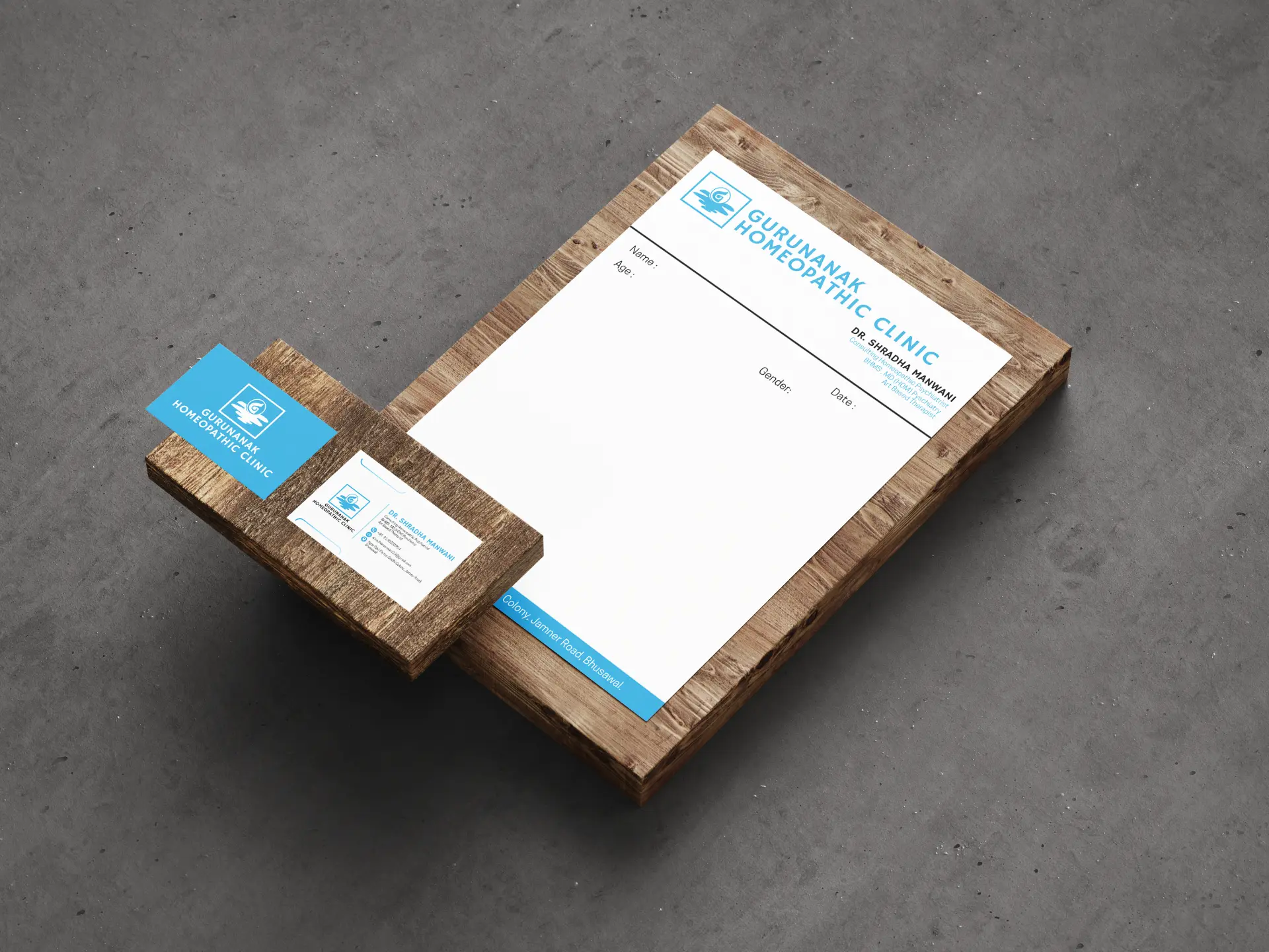 Gurunanak Homeopathy — Brand Stationery Design — detail 4