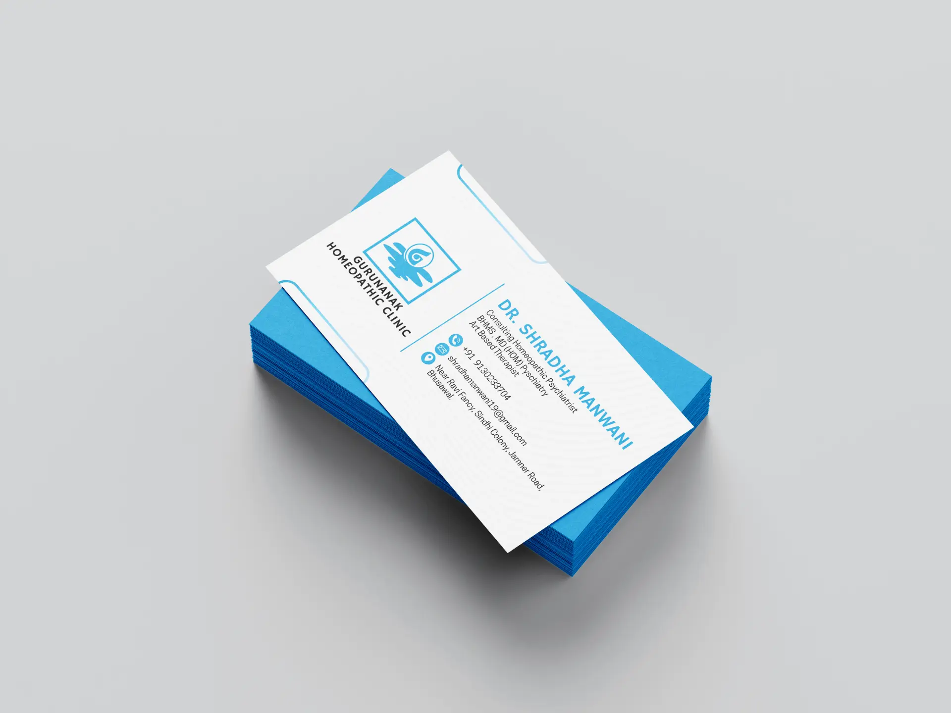 Gurunanak Homeopathy — Brand Stationery Design — detail 1